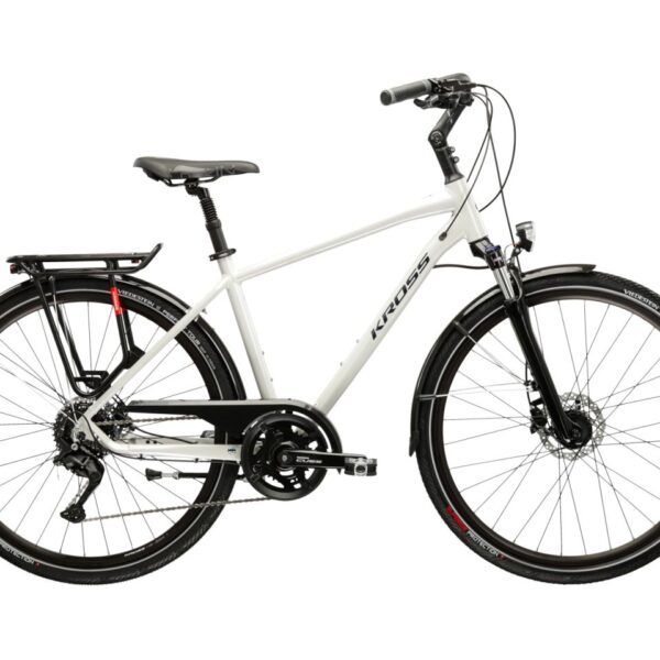 rower trekkingowy męski 5.0 M szary